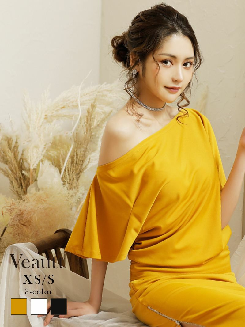 お盆SALE2￥27280→￥21824！ 【Veautt/ヴュート】ワンショルダー袖 