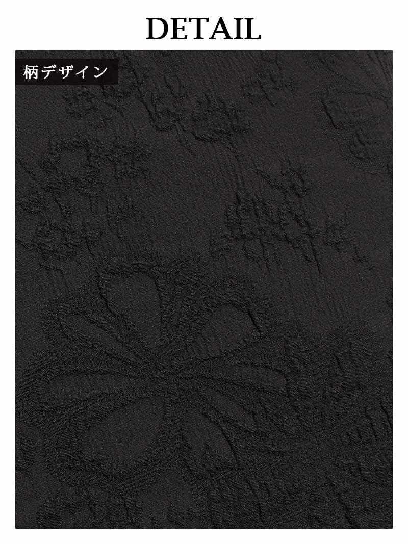 チャイナ風立体花柄パフスリーブキャバドレス まぁみ みりちゃむ 着用ミニドレス【Ryuyu／リューユ】