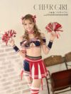 【即納】チアガールsexyハロウィンコスプレ10点セット ゆずは まぁみ 着用レディースコスプレ【Ryuyu/リューユ】