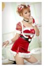 【即納】ネコちゃん袖付きワンピースアニマルサンタコスプレ7点セット まぁみ 着用キャバサンタ【Ryuyu/リューユ】