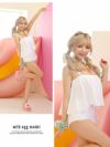 【即納】ワンカラーキャミ風体型カバータンキニ ゆずは まぁみ みりちゃむ 着用レディース水着2点セット【Ryuyu/リューユ】