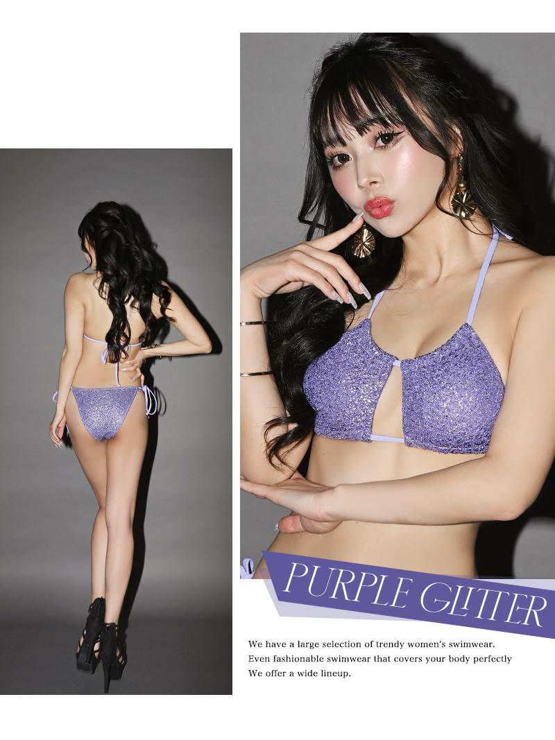 ※予約販売※ラメホルターネックブラジリアンビキニ KANO MIYU Clara 着用レディース水着【Ryuyu/リューユ】