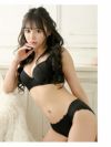ワンカラーレースモールドカップブラ&ショーツ2点セット  KANO MIYU Clara着用 OEO ブラ&ショーツセット【Rwear/アールウェア】