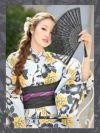 【即納】フラワーレースデザインタッセル扇子 浴衣小物【Ryuyu/リューユ】