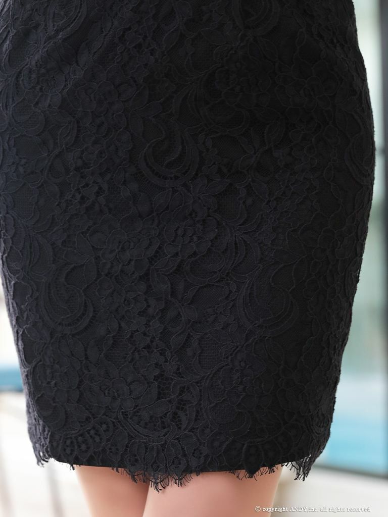 【an/アン】バックシャン谷間魅せ刺繍デザインタイトキャバドレス ITK