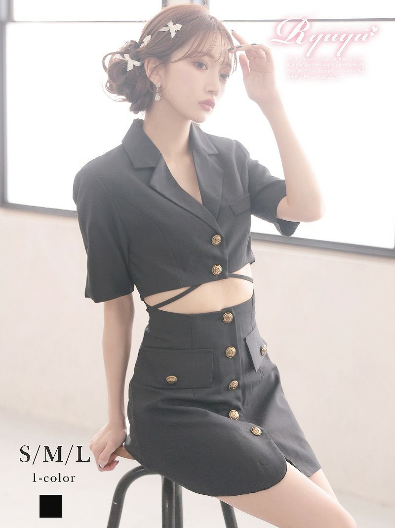 韓国風ジャケットセットアップドレス【Ryuyu】