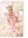 【即納】ネコ耳ナースミニ丈ギャルコスプレ8点セット ゆずは みりちゃむ 着用 レディースコスプレ【Ryuyu/リューユ】