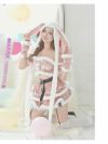 【即納】たれ耳バニーセットアップギャルサンタコスプレ10点セット まぁみ ゆずは 着用 レディースサンタコスプレ【Ryuyu/リューユ】