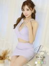 【Angel R/エンジェルアール】谷間ビジューマイクロミニ丈セットアップキャバドレス