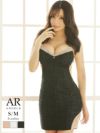 【Angel R/エンジェルアール】ラメツイードバストビジュータイトキャバミニドレス