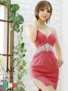 Vカット谷間ビジュータイトキャバミニドレス【Angel R/エンジェルアール】