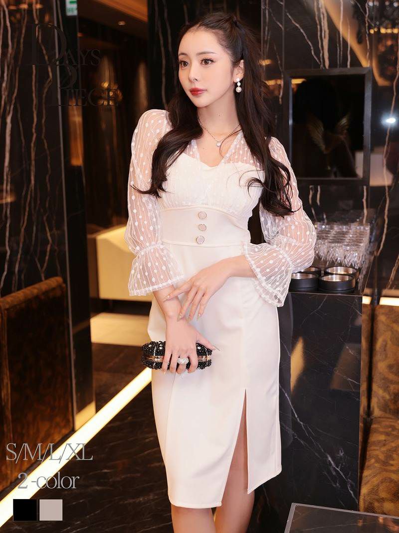 ※一部予約販売※夜の大人スタイル KANO着用 上品キャバワンピース【DAYS PIECE】