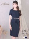 ※一部予約販売※上品ペプラム袖ありキャバワンピース 加賀美早紀 着用 キャバドレス【Belsia】
