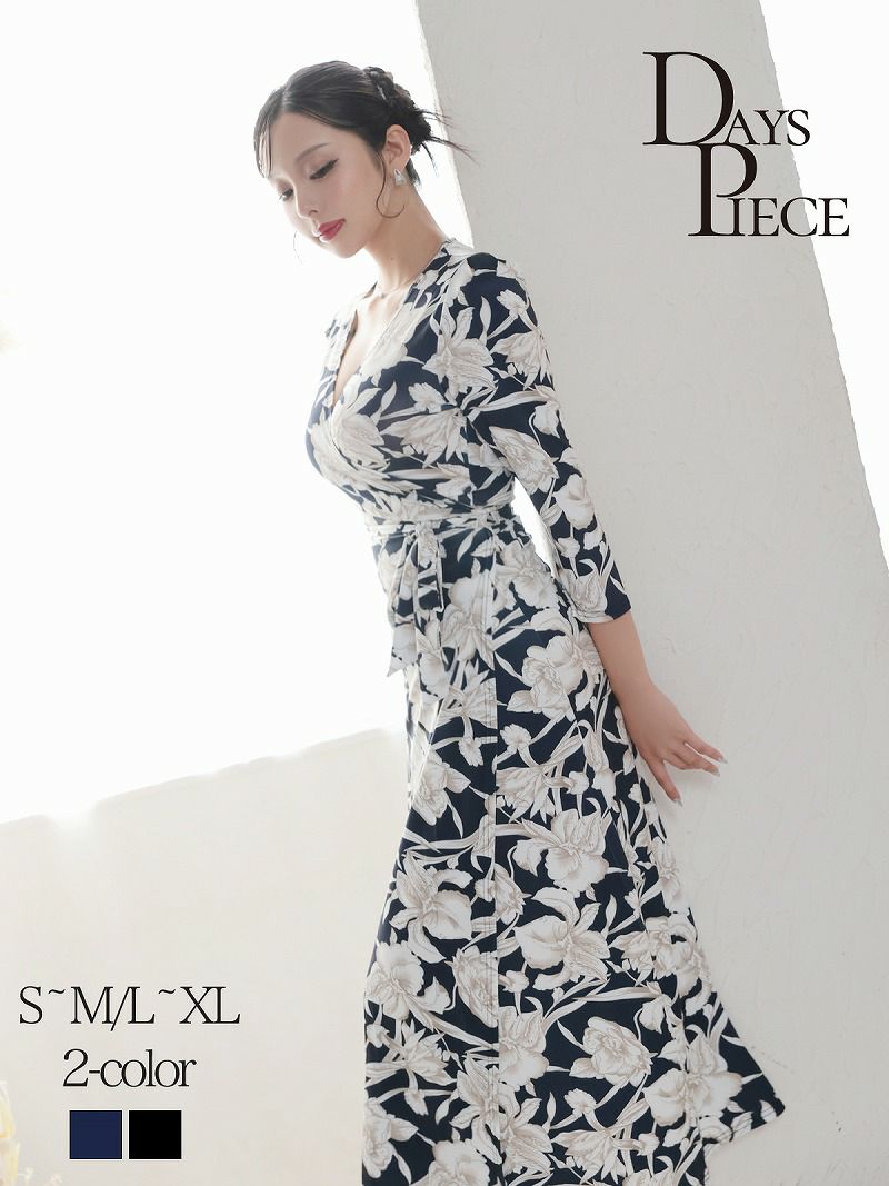 先行予約割￥7390→￥7021！※一部予約販売※大判フラワーラップ七分袖